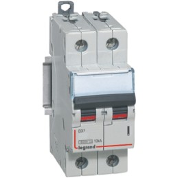 1 pcs - Legrand DX Range DX3 MCB, 2P, 3A Curve C, 230V AC, 10 kA Breaking Capacity