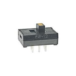 1 pcs : SS12SDP2LE - Slide Switches SPDT ON-NONE-ON YEL