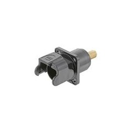 1 pcs : 09930010301 - Heavy Duty Power Connectors HanS BlkhdMountHouse Black M20