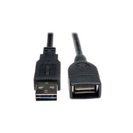 1 pcs : UR024-010 - USB Cables / IEEE 1394 Cables 10ft USB 2.0 Uni Rvr Cable M/F 10'