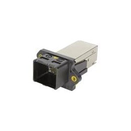1 pcs : 09452451561 - Modular Connectors / Ethernet Connectors PP V4 2 RJ45 Cat6 Plastic PNL FD THRU