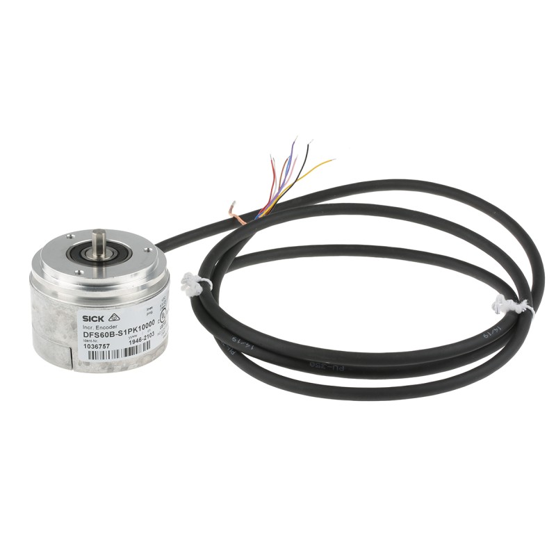 1 pcs - Sick Incremental Incremental Encoder, 10000 ppr, HTL, TTL Signal, Solid Type, 6mm Shaft