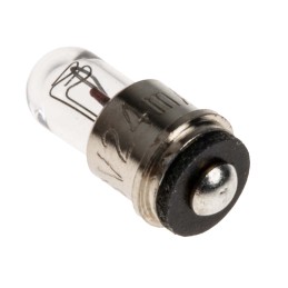 1 pcs - RS PRO Midget Flange Indicator Light, Clear, 28 V, 24 mA, 10000h