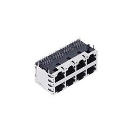 1 pcs : 6339168-2 - Modular Connectors / Ethernet Connectors ASSY, SHLD, 2X4, STK MJ, WAVE PNL