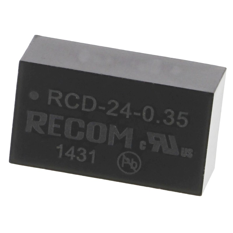 1 pcs - Recom LED Driver, 2 - 35V dc Output, 350mA Output, Constant Current Dimmable