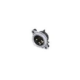 1 pcs : NC3MAH-LR - XLR Connectors Receptacle A series XLR 3 pin male PCBH halo light ring Pin 1 isolated ground contact/shell/f