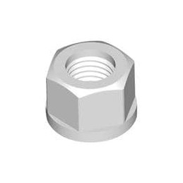 1 pcs : 0437532HDN - Screws & Fasteners Dress Nut, 3/8-32 Thread, .615 OD, .245 Height, Natural, Nylon, .500 Across Flats