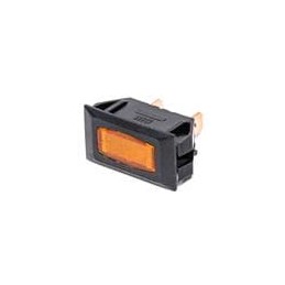1 pcs : GIL-2000-2020 - Industrial Panel Mount Indicators / Switch Indicators 14V Amber Indicator Incandescent Bulb