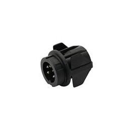 1 pcs : T 3526 500 - Circular DIN Connectors PLASTIC FR MOU MALE 8C SILVER PLATED