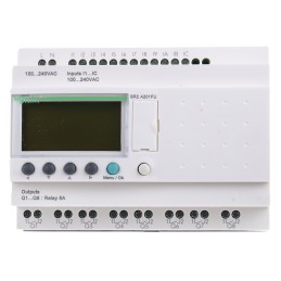 1 pcs - Schneider Electric Zelio Logic Smart Series Logic Module, 120 V ac, 240 V ac Supply, Relay Output, 12-Input, Discrete