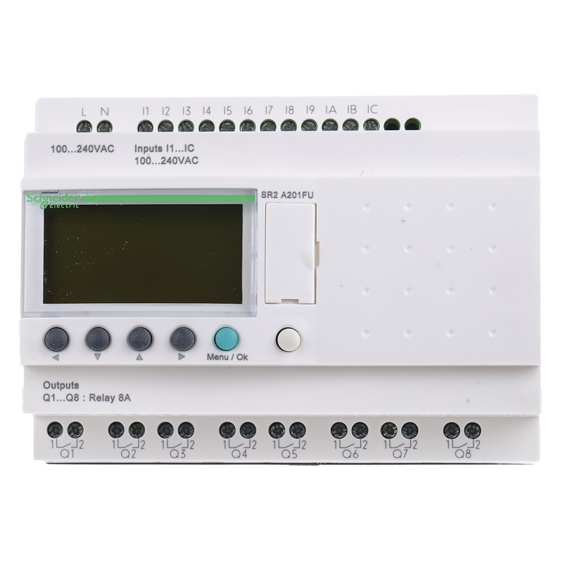 1 pcs - Schneider Electric Zelio Logic Smart Series Logic Module, 120 V ac, 240 V ac Supply, Relay Output, 12-Input, Discrete