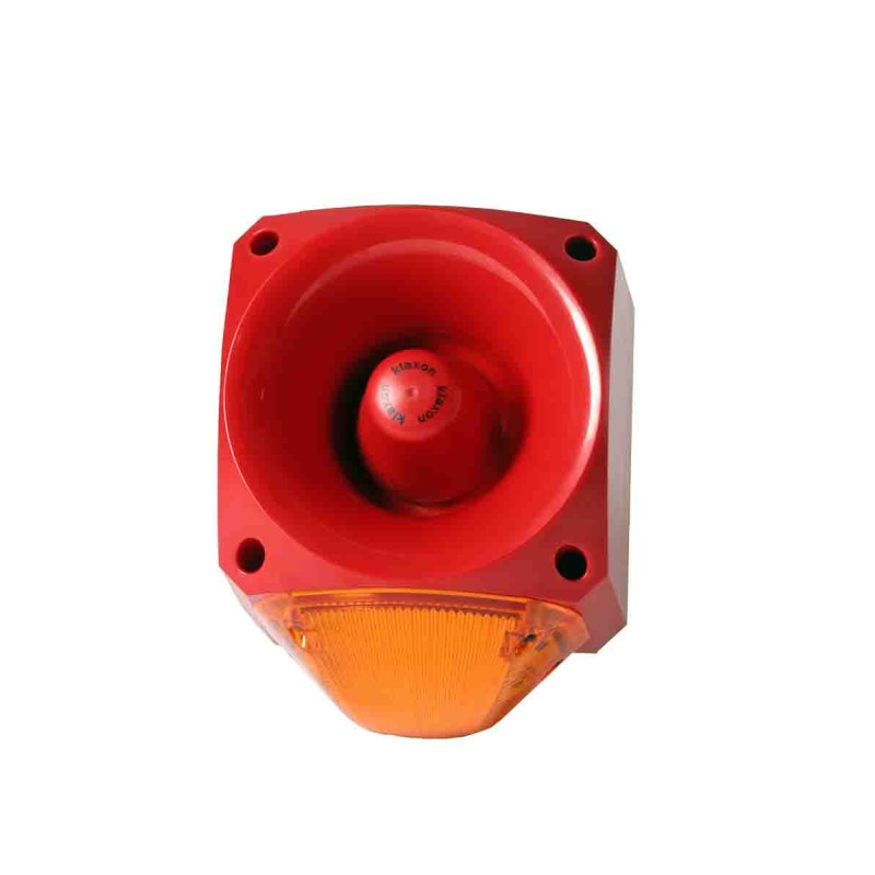 1 pcs - Klaxon PNC Series Amber Sounder Beacon, 10 - 60 V dc, IP66, Side Mount, 116dB at 1 Metre