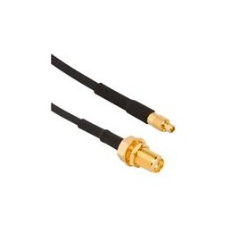 1 pcs : 245107-02-06.00 - RF Cable Assemblies MMCX PL TO SMA BLKJK RG 174