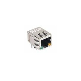 1 pcs : HFJ11-RP44E-L12RL - Modular Connectors / Ethernet Connectors 10/100 POE Tab Down 1x1 RJ45 G/Y LED