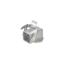 1 pcs : 09202030801 - Heavy Duty Power Connectors 3A Bulkhead Housing Angled (HMC)