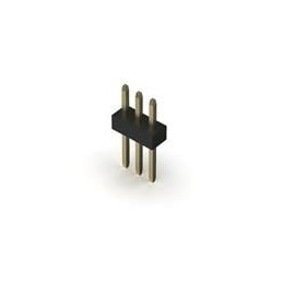 1 pcs : BC020-03-A-0200-0300-L-G - Board to Board & Mezzanine Connectors 3w, 1.0mm Pitch Pin Header, SIL, Through Hole, Vertical