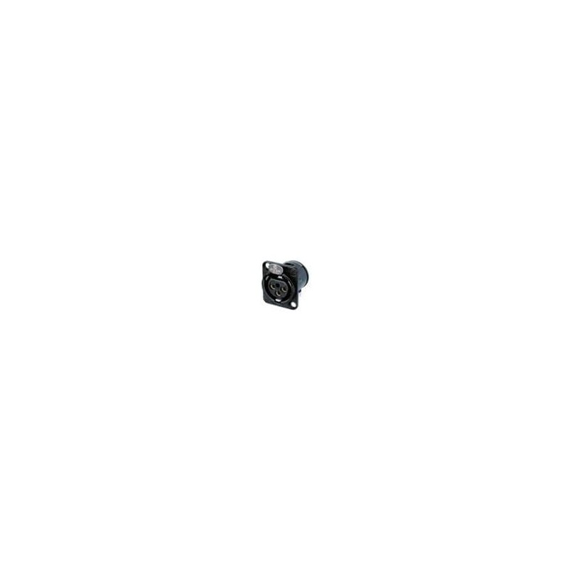 1 pcs : NC3FD-H-B - XLR Connectors 3C FEMALE PCB BLK/GD