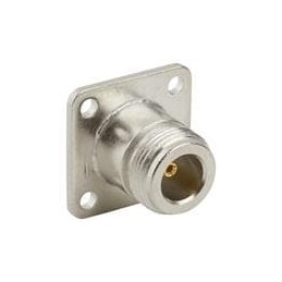 1 pcs : 172228 - RF Connectors / Coaxial Connectors N ST JACK 4 HOLE FLANGE RECEPTACLE SC