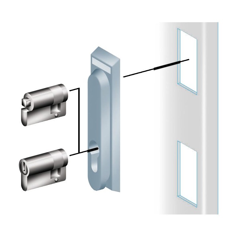 1 pcs - Schneider Electric NSYTM Series Lock for Use with Thalassa PLM/PLD