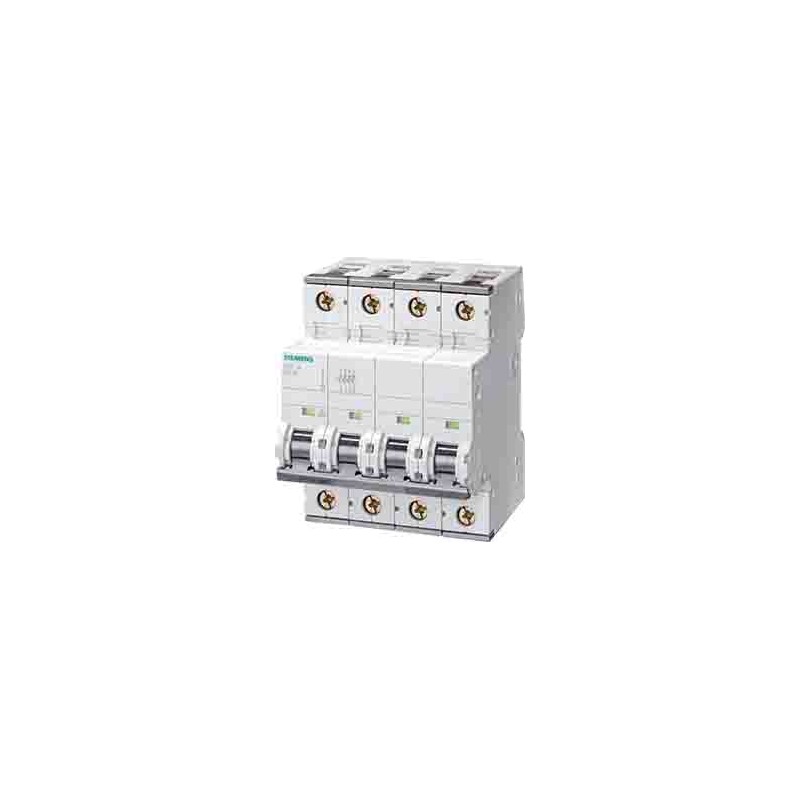 1 pcs - Siemens SENTRON 5SY7 MCB, 3P+N, 63A Curve B, 5 kA Breaking Capacity