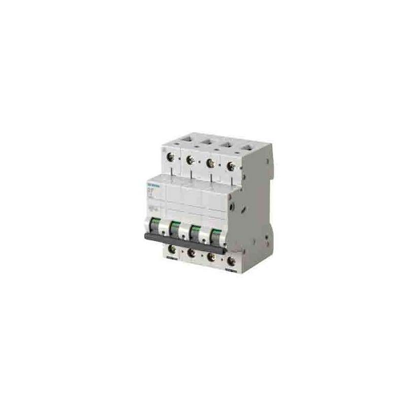 1 pcs - Siemens SENTRON 5SL6 MCB, 3P+N, 63A Curve C, 400V AC, 72V DC