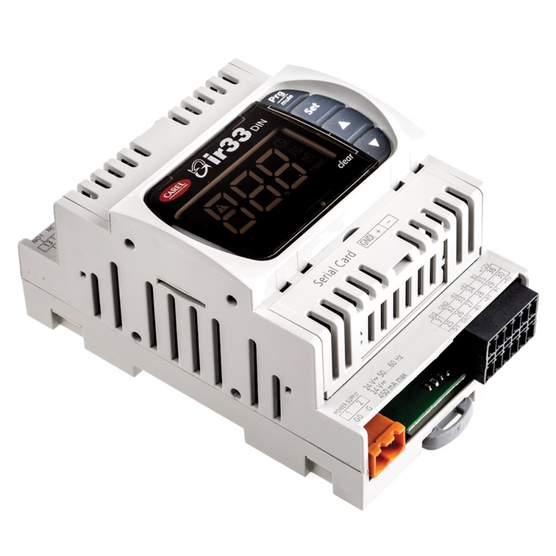 1 pcs - Carel DN33 PID Temperature Controller, 144 x 70mm, 2 Output Relay, 24 V ac/dc Supply Voltage