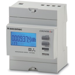 1 pcs - Socomec 3 Phase Backlit LCD Energy Meter