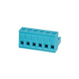 1 pcs : TBP01P1-508-06BE - Pluggable Terminal Blocks Terminal block, pluggable, 5.08 , plug, 6 pole, slotted screw, blue