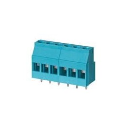 1 pcs : TB010-508-06BE - Fixed Terminal Blocks Terminal block, screw type, 5.08 , horizontal, 6 poles, CUI Blue, slotted screw, 