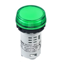 1 pcs - Idec, IDEC YW, Panel Mount Green LED Pilot Light, 22mm Cutout, 24V ac/dc
