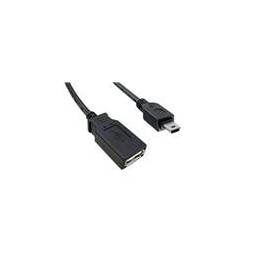 1 pcs : 3021065-01M - USB Cables / IEEE 1394 Cables USB 2.0 F TO M STRAT 1M CORD BLACK