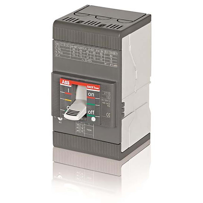 1 pcs - ABB TMAX XT1B MCB, 3P, 63A, 690V AC, 500V DC, 25 kA Breaking Capacity