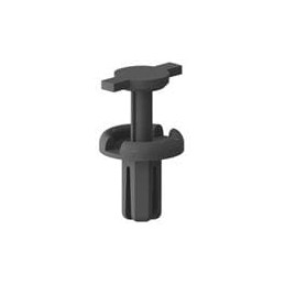 1 pcs : RRR-2 - Screws & Fasteners Rivet,Remv,Black,.138-.217 in Hold, Rivet,Removable,Black,