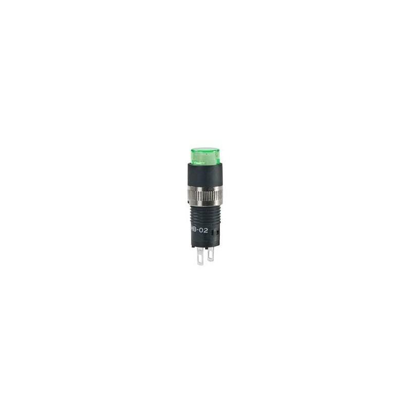 1 pcs : HB02KW01-5F-FB - Industrial Panel Mount Indicators / Switch Indicators RND INDCTR GREEN LED GRN LENS/WHT DIFUSER