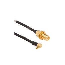 1 pcs : 245102-08-12.00 - RF Cable Assemblies SMA RP Bkhd Jck to MMCX RA Plg 12in