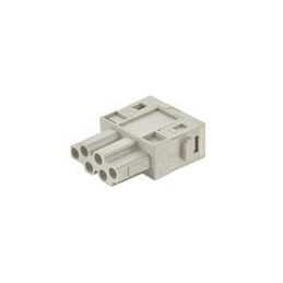 1 pcs : 09140065101 - Heavy Duty Power Connectors Han E 6pin module Female Push-In (20-14AWG)