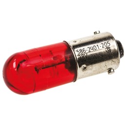 1 pcs - Dialight Red LED Indicator Lamp, 28V dc, BA9s Base, 10mm Diameter, 525mcd