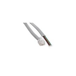 1 pcs : MP-5FRJ12UNNS-007 - Ethernet Cables / Networking Cables FLAT CBL(6X6) RJ12 W/TINNED ENDS 7'