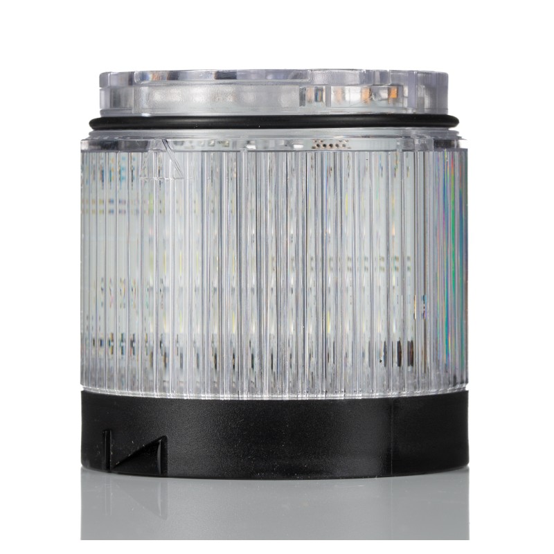 1 pcs - Allen Bradley 856T Series White Flashing, Steady, Strobe Effect Beacon Tower, 24 V ac/dc, LED Bulb, AC, DC, IP66, IP67
