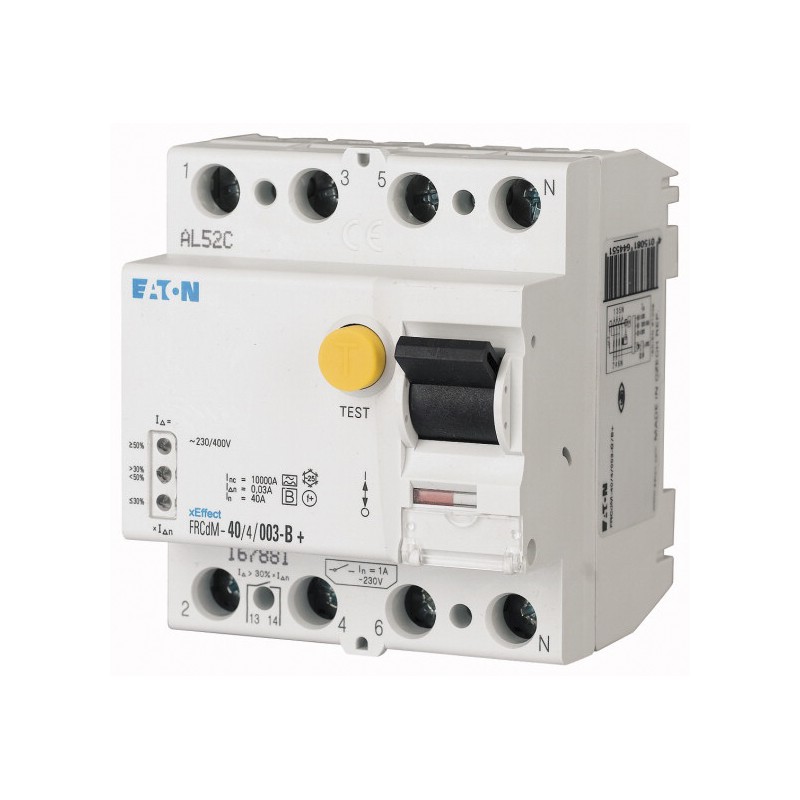1 pcs - Eaton RCCB, 63A, 4 Pole, 300mA, Type B