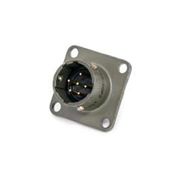 1 pcs : PT02E-14-19P(027) - Circular MIL Spec Connector 19P Sz 14 Box Mt Pin Receptacle Blk Zinc