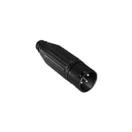1 pcs : AAA4FBZH - XLR Connectors 4P F SLD XLR MTL HND BLACK FINISH, Ag PL