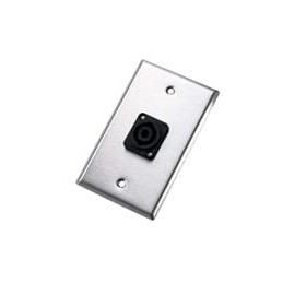 1 pcs : 104L - Loudspeaker Connectors WALLPLATE SINGLE NL4MP