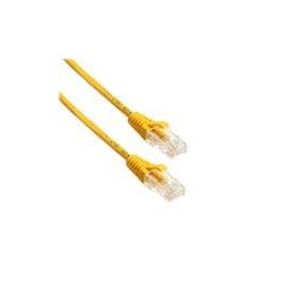 1 pcs : MP-6A28GNSYLW-001 - Ethernet Cables / Networking Cables UTP SLIM CAT6A 28AWG YELLOW 1'