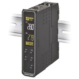 1 pcs - Omron E5DC DIN Rail PID Temperature Controller, 22.5mm, 2 Output Relay, 24 V ac/dc Supply Voltage
