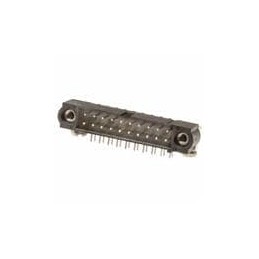 1 pcs : M80-5400405 - Power to the Board 2+2 Pos. Male DIL Horizontal Throughboard Conn. Jackscrews
