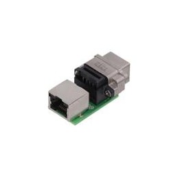1 pcs : MRJR-8781-M1 - Modular Connectors / Ethernet Connectors MRJR SERIES CAT 5e RUGGED MODULAR JACK, RIGHT ANGLE, ON PCB WITH
