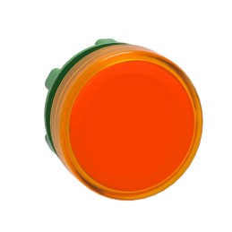 1 pcs - Schneider Electric Orange Pilot Light Head, 22mm Cutout Harmony XB5 Series
