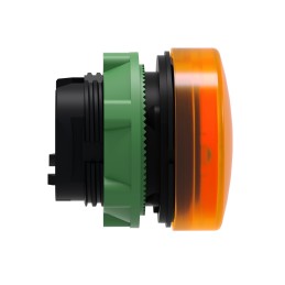 1 pcs - Schneider Electric Orange Pilot Light Head, 22mm Cutout Harmony XB5 Series