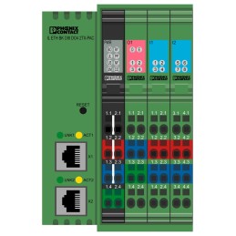 1 pcs - Phoenix Contact IL ETH BK DI8 DO4 2TX-PAC Series Bus Coupler for Use with Modbus/TCP(UDP) Protocol, Digital, Digital